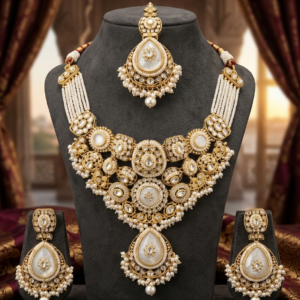 Kundan & Pearl Jewelry Set